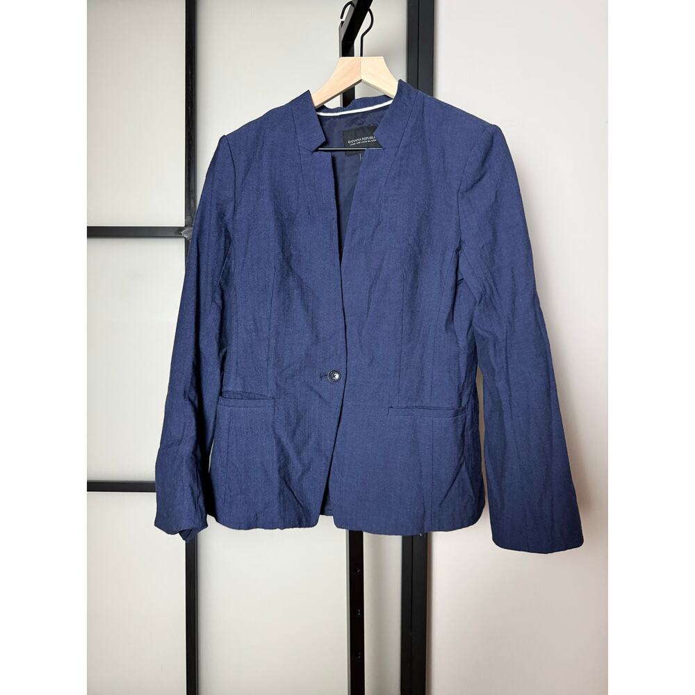 Banana Republic Long and Lean Wool Blend Blazer Size 4